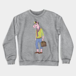 Hipster Unicorn Crewneck Sweatshirt